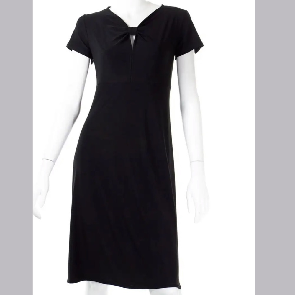 NWT T TAHARI black key hole maxi dress size M
